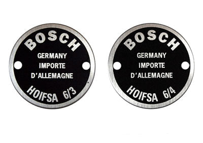 Porsche Horn Data Plate Set Double Hole - All 356s 50-65 SMC-701-645-00