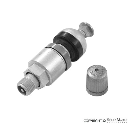Porsche Huf TPMS RDV001K Valve Stem Set - Silver 955-361-053-00