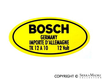 Porsche Ignition Coil Decal - 12 Volt 644-701-008-01