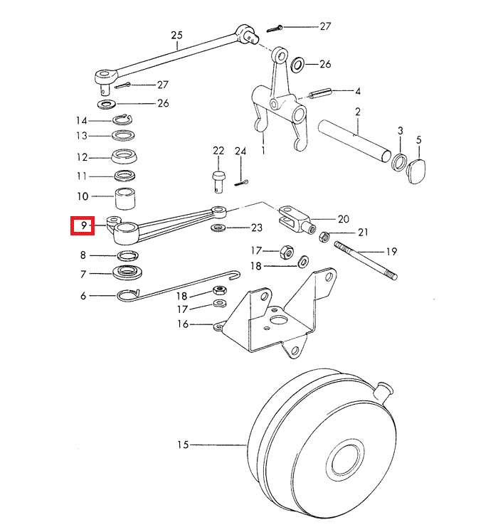 Porsche Intermediate Shift Lever - 914 70-76 905-116-071-00