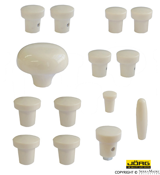 Porsche Ivory Knob Set - 356A 55-59 SMC-552-IVO