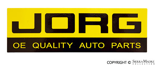 Porsche JÀ“RG Auto Parts Decal SMC-000-927