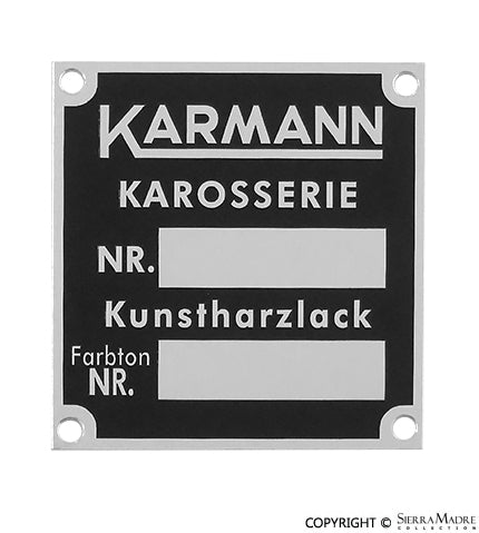 Porsche Karmann ID Badge 644-701-105-00