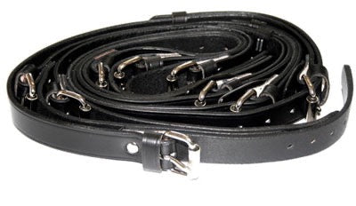 Porsche Luggage Rack Leather Strap Set Black - All 356 50-65 SMC-000-961