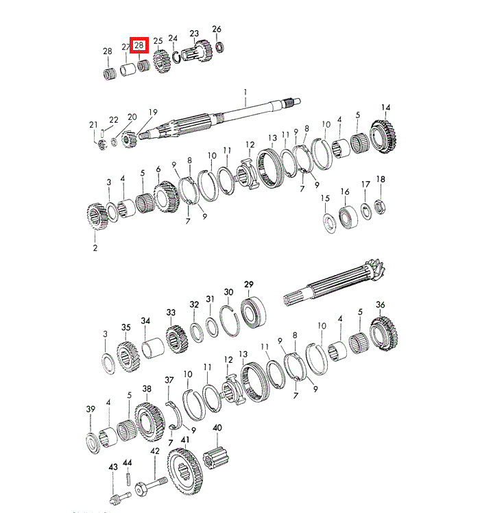 Porsche Needle Bearing - 914 70-76 999-201-106-00