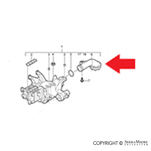 Porsche Oil Suction Tube - Boxster 09-11 9A1-107-075-10