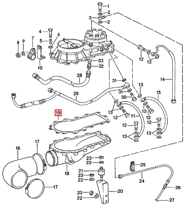Porsche Paper Gasket - 911/930/928 75-94 930-110-394-00