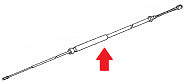 Porsche Parking Brake Cable, C2/C4 89-94 964-424-551-03