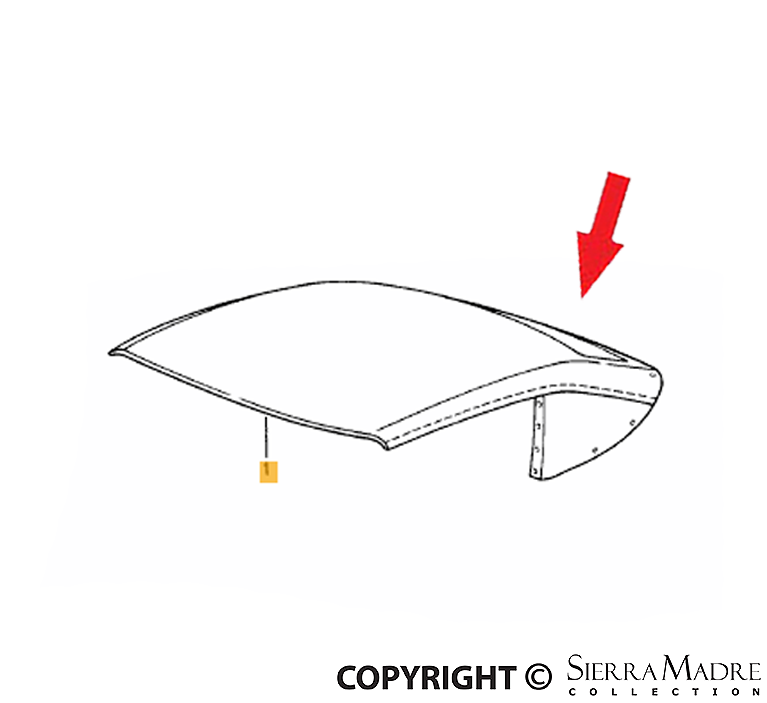 Porsche Plastic Rear Window - 993 Cabriolet All 993's SMC-000-499