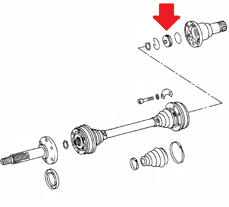 Porsche Rear Axle Plug - 911/912 65-68 901-332-239-10
