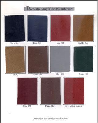 Porsche Rear Seat Cover Set - 356 53-65 SMC-000-381