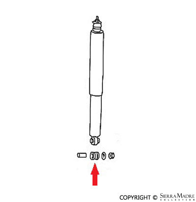 Porsche Rear Shock Bushing - 911/912 65-73 901-333-795-01