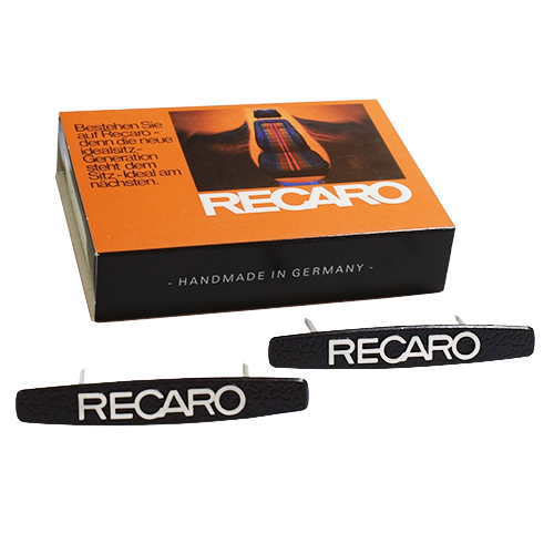 Porsche Recaro Sport Seat Name Badge Set - 911/912/930 R13116X