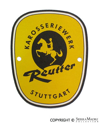 Porsche Reutter Stuttgart Coach Builder Badge