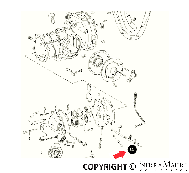 Porsche Reverse Lever - 356A 55-59 644-23-014