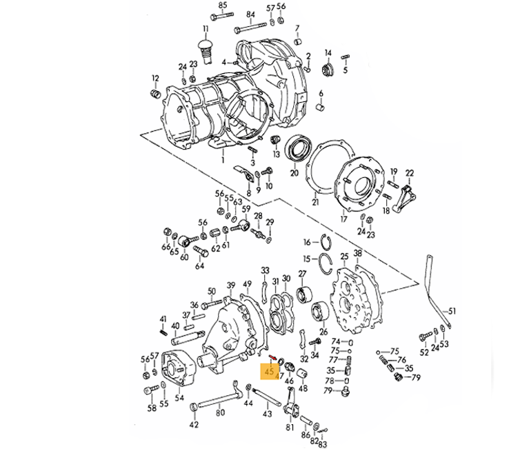 Porsche Reverse Light Switch Pin - 356B/356C 60-65 741-303-017-00