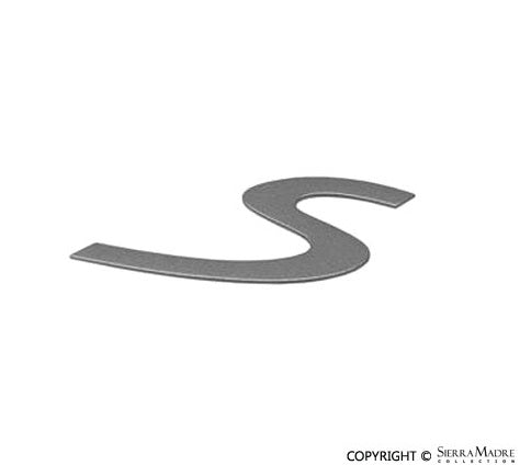 Porsche S'' Emblem - Steel Grey - 993 95-98 993-559-243-01