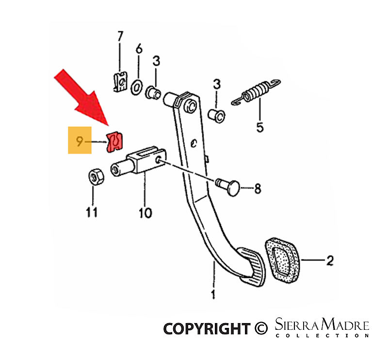 Porsche Safety Bolt - 911/944/968 78-95 999-021-001-0H