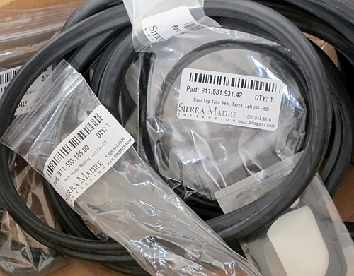 Porsche Seal & Rubber Restoration Kit - 911/912 Targa 70-73 SMC-000-986