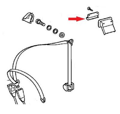 Porsche Seat Belt Relay Lever - 911/964 911-555-619-40
