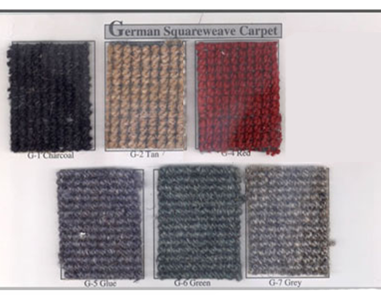 Porsche Square Weave Floor Mats Front & Rear - All 356s SMC-000-429-00