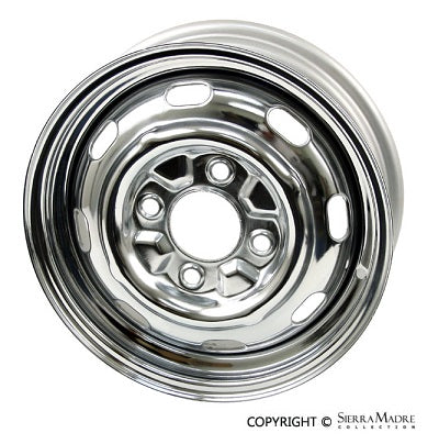 Porsche Steel Wheel - Chrome - 4 Lug 15'' x 4 1/2'' 914-361-012-00