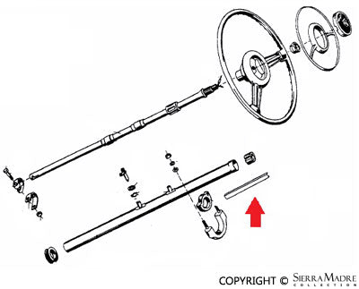 Porsche Steering Shaft Wire Cover - 356/356A 644-61-245