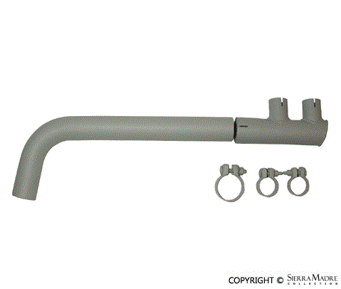 Porsche Tail Pipe Kit w/ Clamps - 911/912 65-69 616-111-298-00