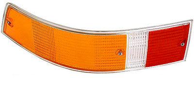 Porsche Taillight Lens - Left - Euro - Silver Trim 69-89 911-631-923-03