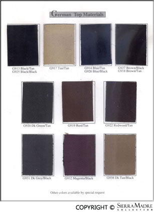 Porsche Tonneau Cover - 356 Speedster SMC-000-328