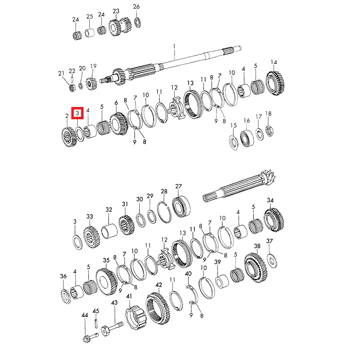 Porsche Trans Spacer - 914 70-76 901-302-294-01