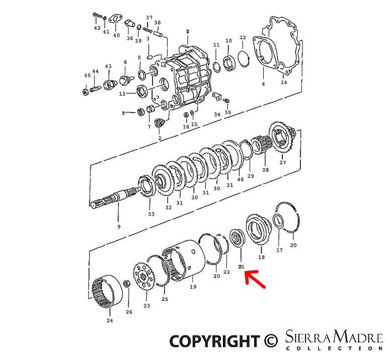Porsche Transmission Bearing - 911 999-052-130-00