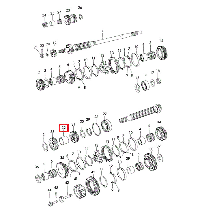 Porsche Transmission Sleeve - 914 70-76