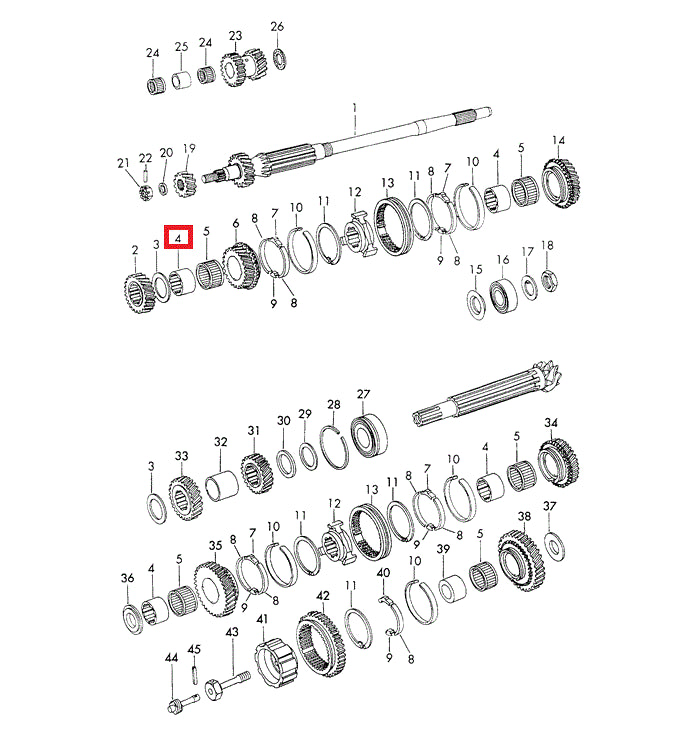 Porsche Transmission Sleeve - 914 70-76 901-302-261-01