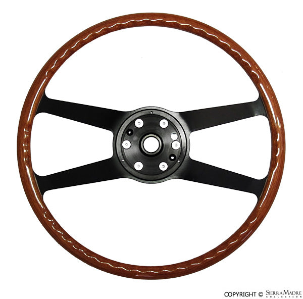 Porsche VDM Steering Wheel - Wood - 911/912 400mm SMC-347-081-00