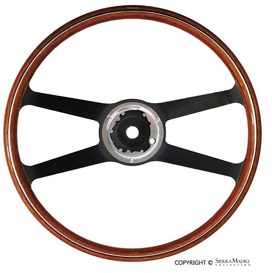 Porsche VDM Steering Wheel - Wood - 911/912 420mm SMC-347-082-01