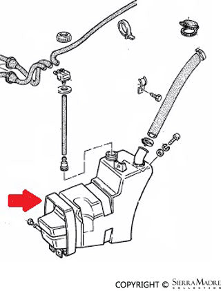 Porsche Washer Bottle Retaining Strap 911-628-081-02
