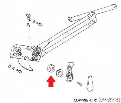 Porsche Window Regulator Sealing Ring - 911 65-89 901-542-495-21