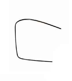 Porsche Windshield Trim - Black - Left 74-89 911-541-911-01