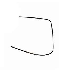 Porsche Windshield Trim - Black - Right 74-89 911-541-912-01