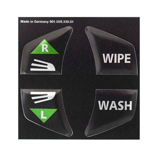 Porsche Wiper & Turn Signal Decal Set Pictograph 901-559-330-01