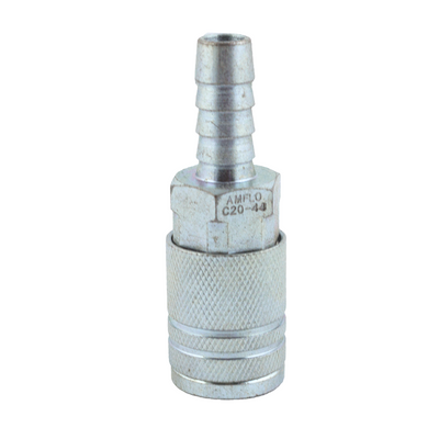 1/4 Inch Industrial Milton Hose Barb Air Coupler - 3/8 Inch
