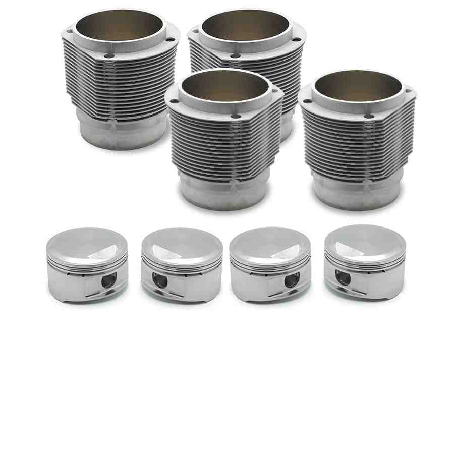 Porsche 356 912 91mm Nickies inc. 9.5:1 JE Pistons Set for JPS Sport Plus 90/91 Heads - Sierra Madre Collection