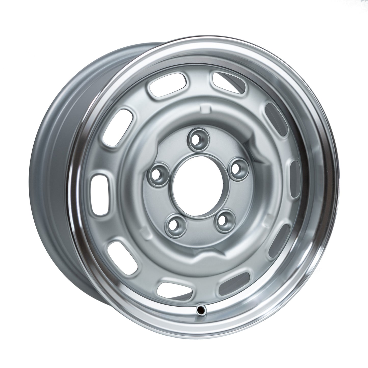 Porsche LMZ1560 Cut Dish 15 x 6″ Alloy Wheels Satin Silver