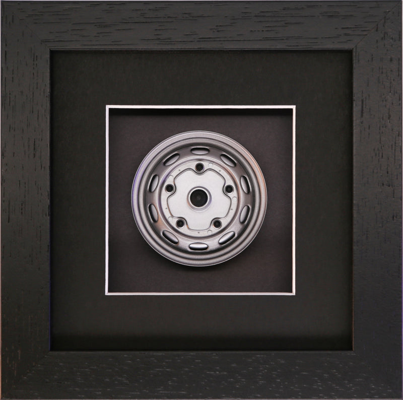 356A 550 Steel Wheel Open Porsche Art Box Framed - 1:8 Scale
