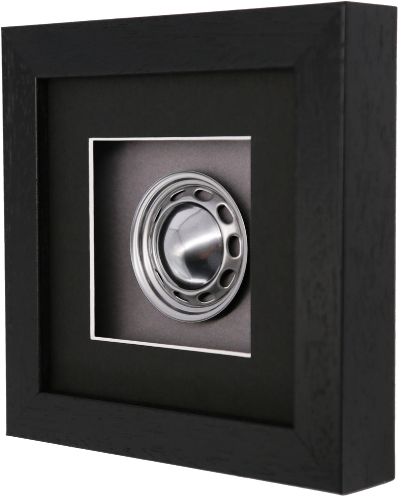 356A 550 Steel Wheel with Hubcap Porsche Art Box Framed - 1:8 Scale