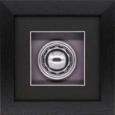 356A 550 Steel Wheel with Hubcap Porsche Art Box Framed - 1:8 Scale