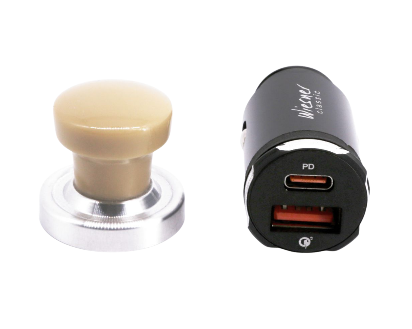 USB Charger Porsche - Beige Knob - 356 | 1955-1965  USB-356-AC-BE