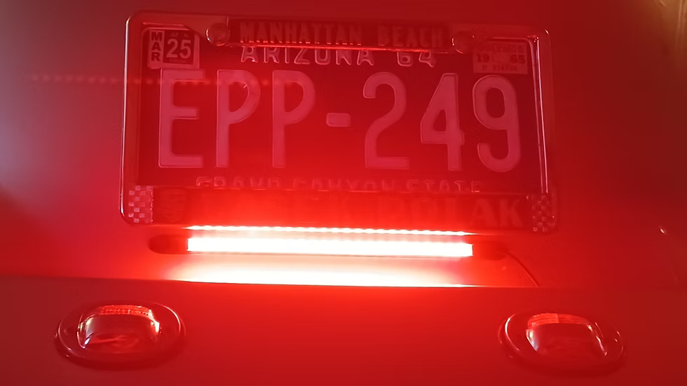 6 Volt Slimline Universal 3rd Brake Light - 8 Inch