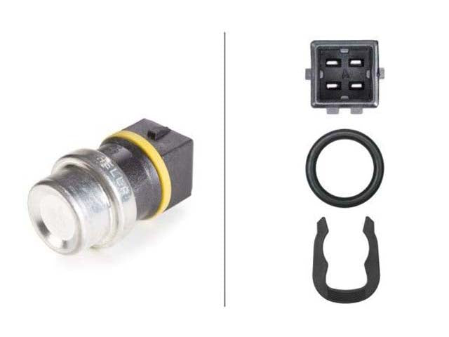 Mercedes-Benz Temperature Switch - Black/Yellow - 20 mm | 1976-2017 6U0919501B